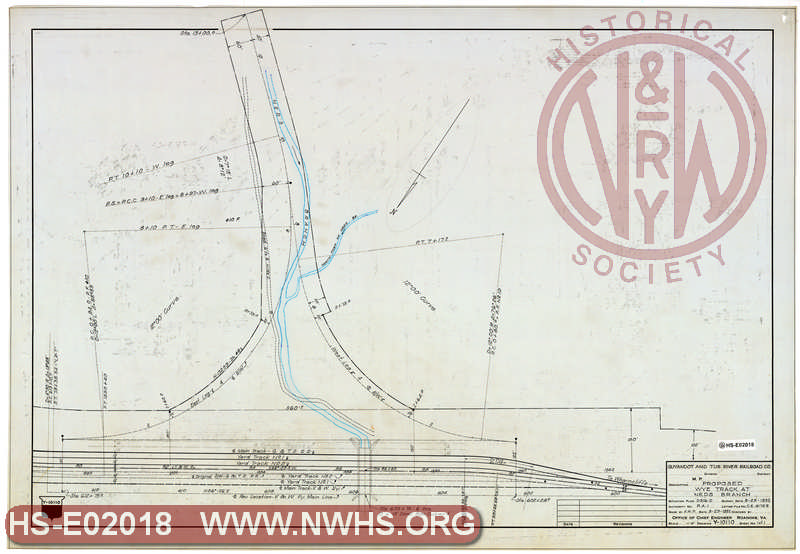 Guyandot and Tug River Railroad Co., Proposed Wye Track at Neds Branch