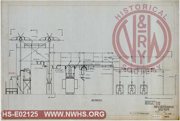 N&W Rwy Farm to Iaeger Electrification, Iaeger Substation, Section Sheet #2