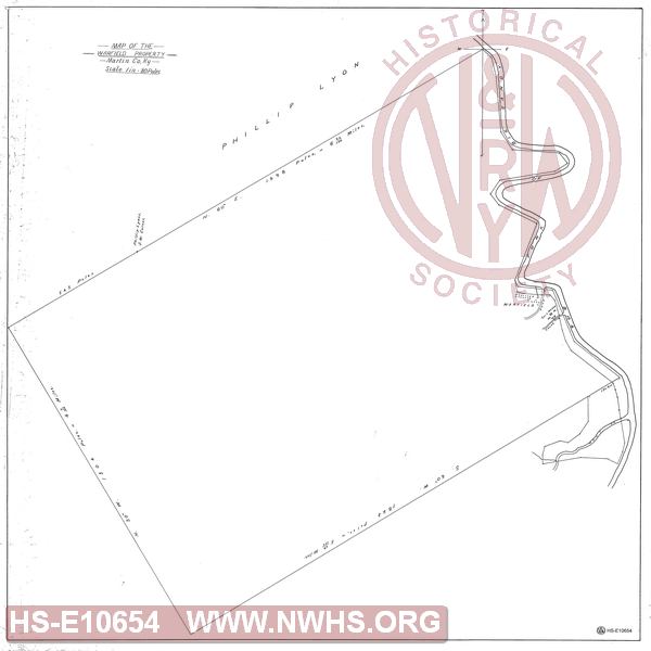 Map of the Warfield Property, Martin County KY