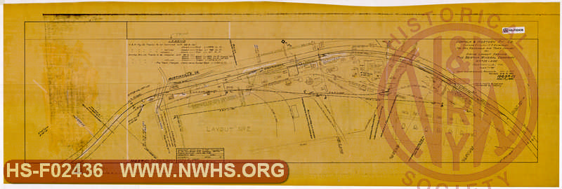 N&W Ry. Co., Radford Division - N.C. Extension, Pro. Rail Renewals and Track Changes for Siding Layout Serving The Bertha Mineral Company, MP P28+4100', Austinville, VA