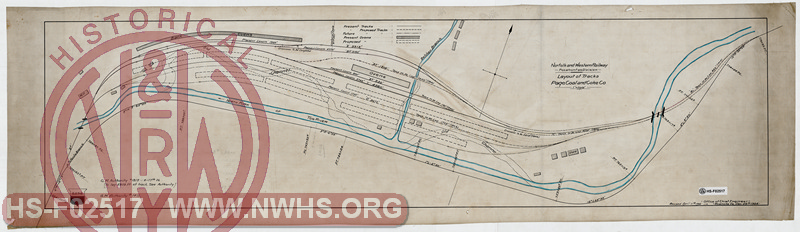 N&W Ry, Pocahontas Division, Layout of Tracks, Page Coal and Coke Co.