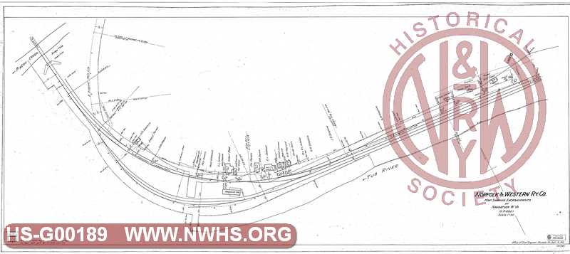 Map Showing Encroachments at Naugatuck, WV