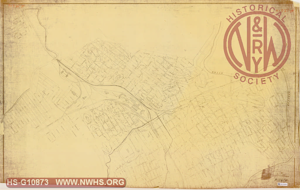 Map of Roanoke VA: Showing Tide Water Elevations for Street Grades 1891