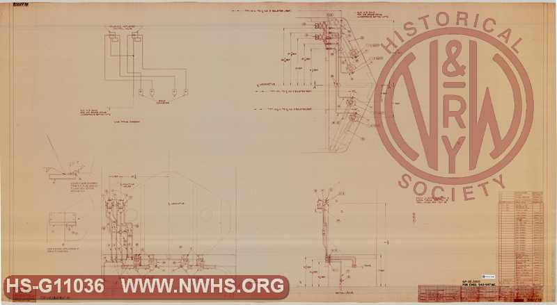 Sanding Equipment, Long Hood Equipped (for N&W GP35s 2910 [ex-NKP 910], 3540-3547 [ex-WAB 540-547])