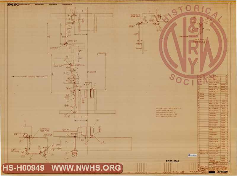 AC Terminal Lighting Equipment & Control (for N&W GP35 2910 [ex-NKP 910])