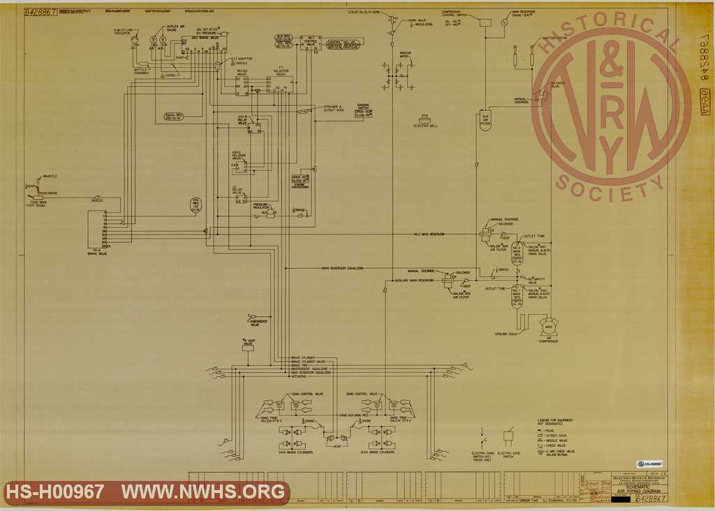 Schematic Air Piping Diagram (for Illinois Terminal SD39)