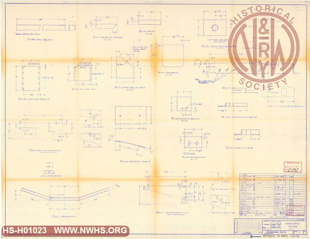 Underframe Details (for N&W Class C32P cabooses)