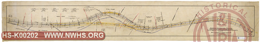 N&W Ry Plan of Alignment and Property, MP 34 to MP 35 near Williamsburg, Clermont County, OH