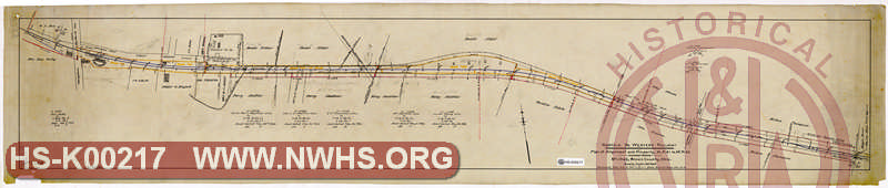 Plan of Alignment and Property, MP 41 to MP 42 at Mt. Oreb, Brown County, OH