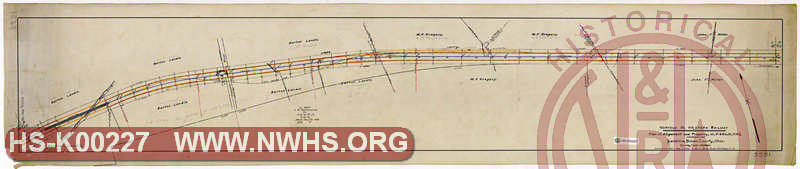 N&W Ry, Plan of Alignment & Property, MP 44 to MP 45 near Sardinia, Brown County, OH