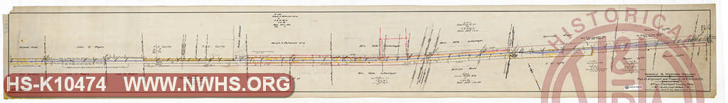 N&W Ry, Plan OF Alignment & Property, MP 30 to MP 31 near Afton, Clermont County, OH