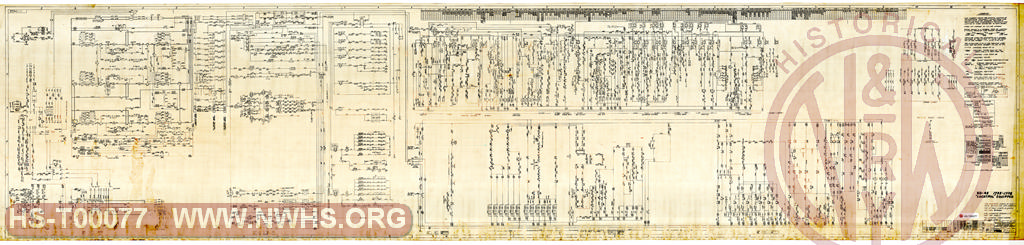 Locomotive Wiring Diagram, Schematic, N&W SD45 1735-1738, Locotrol Equipped