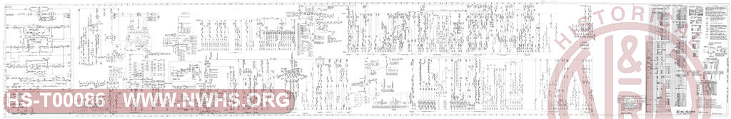 Locomotive Wiring Diagram, Schematic, N&W SD45 1765-1814, Slug Master