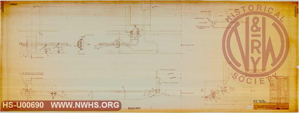 Cab Heater Piping - Underframe Mounted (for N&W GP35s 200-239, 1302-1308)
