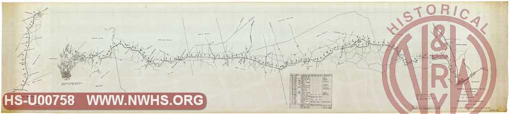 N&W Rwy, Scioto Division, Situation Plan of Highways, Portsmouth to Cincinnati