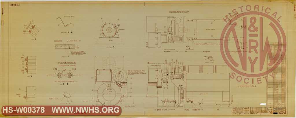 Power Plant Equiped Mounting Assembly (for Illinois Terminal SD39)