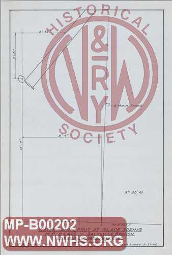 N&W Ry Clearance Drawings, Saltville Branch