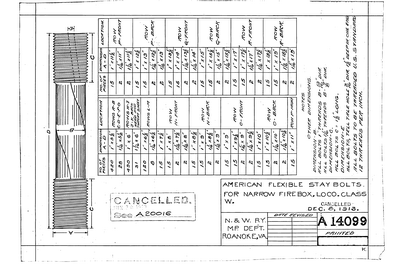 NWHS NW-A14099-NW Mech Dwg