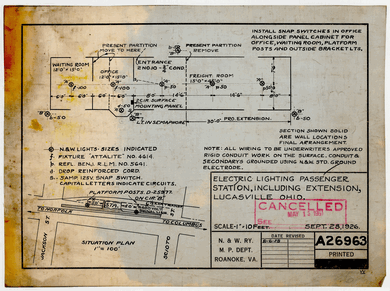 Electric Lighting Passenger Station, Including Extension, Lucasville Ohio