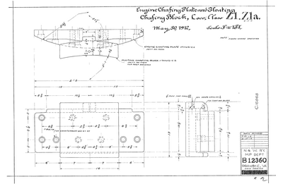 Engine Chafing Plate and Floating Chafing Block, Loco. Class Z1 - Z1a.