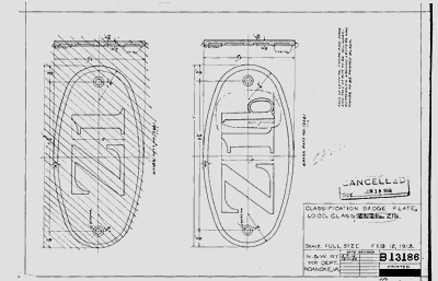 Classification Badge Plate.  Loco. Class Z1b. Z1 plate is crossed out.