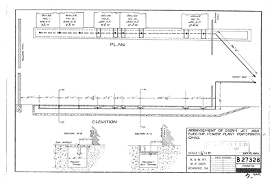 Arrangement of Steam Jet Ash Ejector. Power Plant Portsmouth Ohio