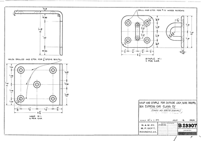 NWHS NW-B29907-NW Mech Dwg