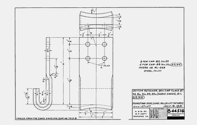 Bottom Retainer Applies to B3, B8, B1a, B1b, B9, B9a, B11, B13, B14