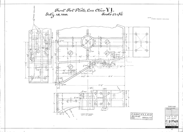 Front Foot Plate, Loco. Class Y1