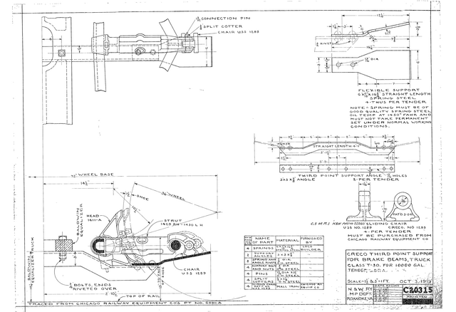 NWHS NW-C20315-NW Mech Dwg