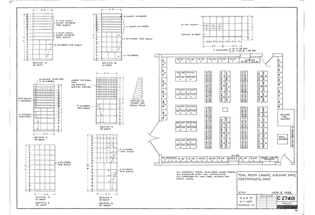 Tool Room Layout Machine Shop Portsmouth OH