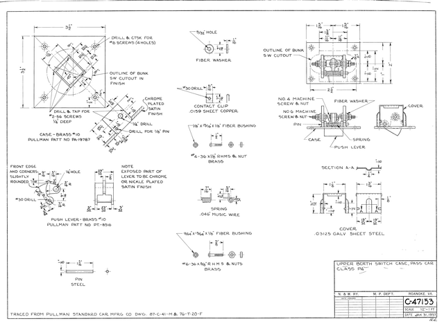 NWHS NW-C47153-NW Mech Dwg