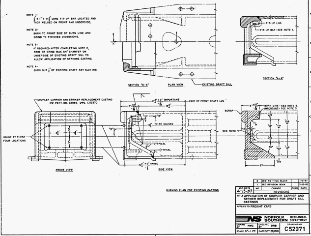 NWHS NW-C52371-NW Mech Dwg