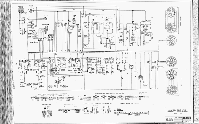 Control Schematic Electric Locomotive Class LC-2