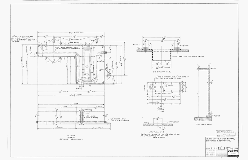 NWHS NW-D41505-NW Mech Dwg