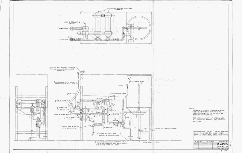 NWHS NW-D47955-NW Mech Dwg