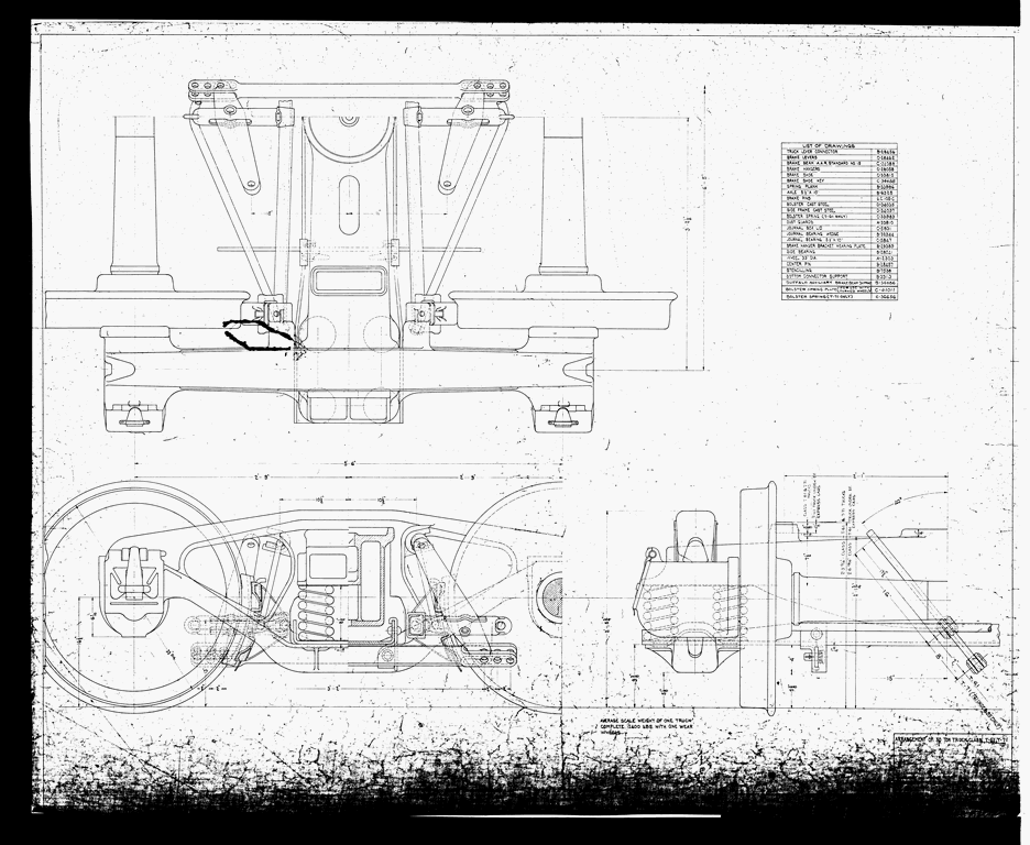 Arrangement of 50 Ton Truck Class T61, T71.