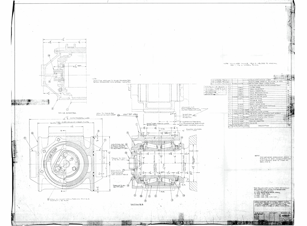 NWHS NW-E49819-NW Mech Dwg