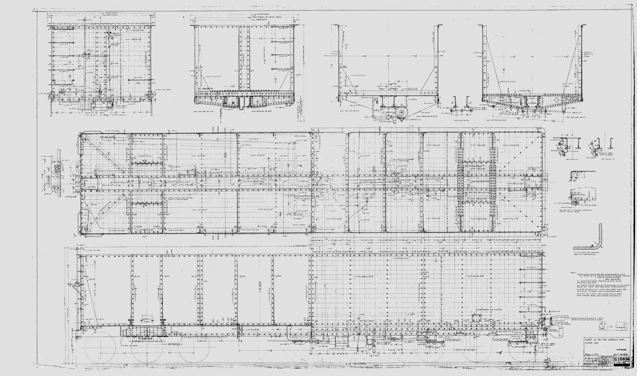 Arrangement of 90 Ton Gondloa Car Class GKb