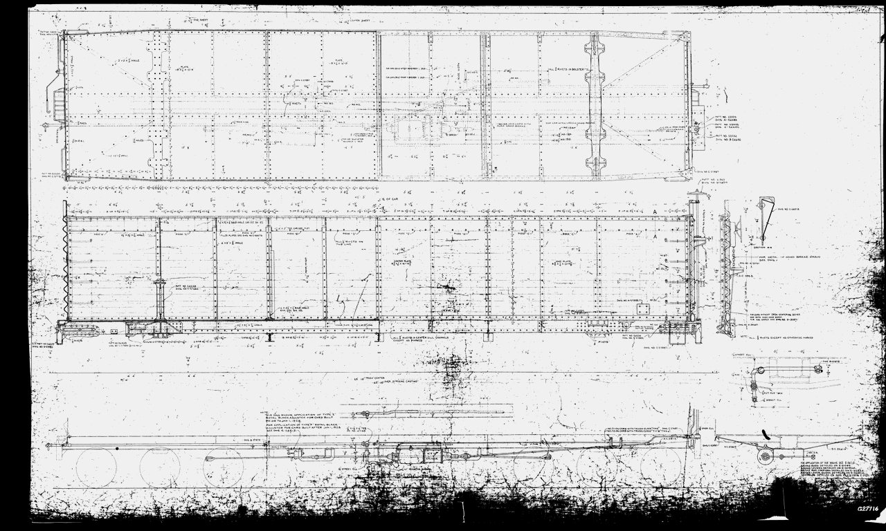 Arrangement of 90 Ton Gondola Car Class GKa