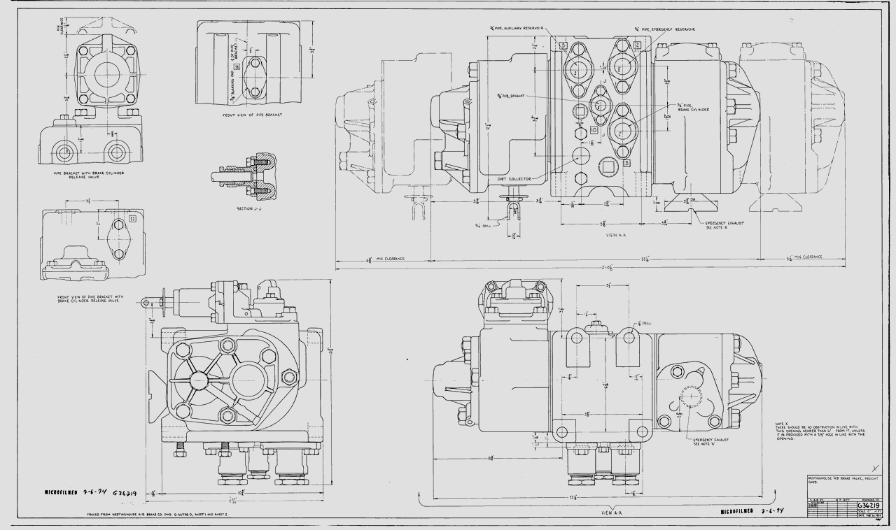 Westinghouse "AB" Brake Valve, Freight Cars