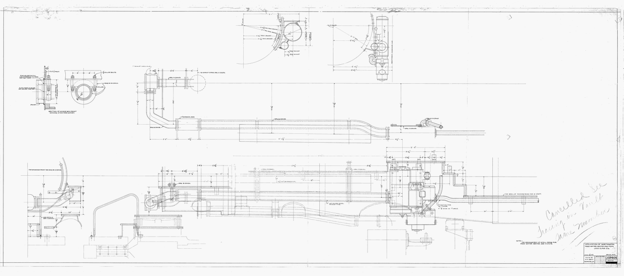 Application of Worthington Feedwater Heater and Pump. Loco Class Z1b