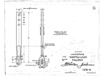 Locomotives, Throttle Lever Fulcrum