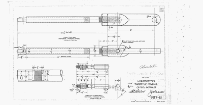 Locomotives, Throttle Rigging (Steel Details)