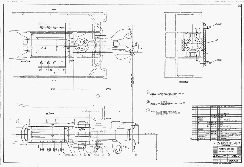 Draft Gear Arrangement. EL-2B