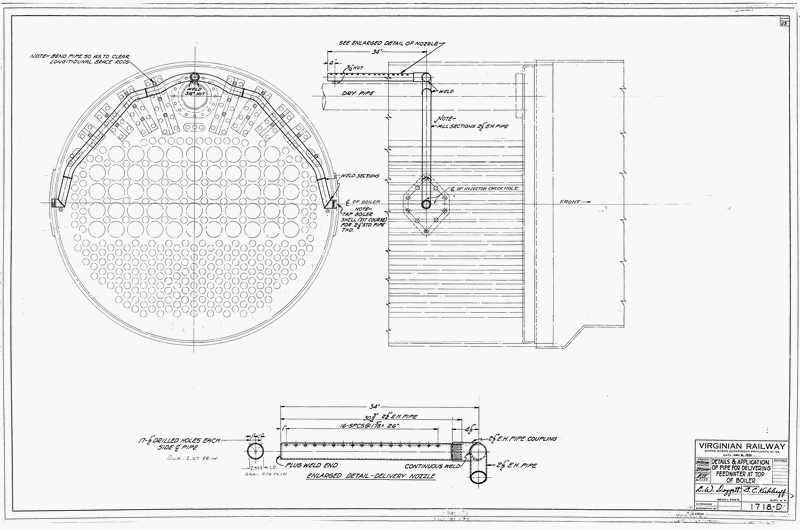 Details & Application of Piping for Delivering Feedwater at Top of Boiler