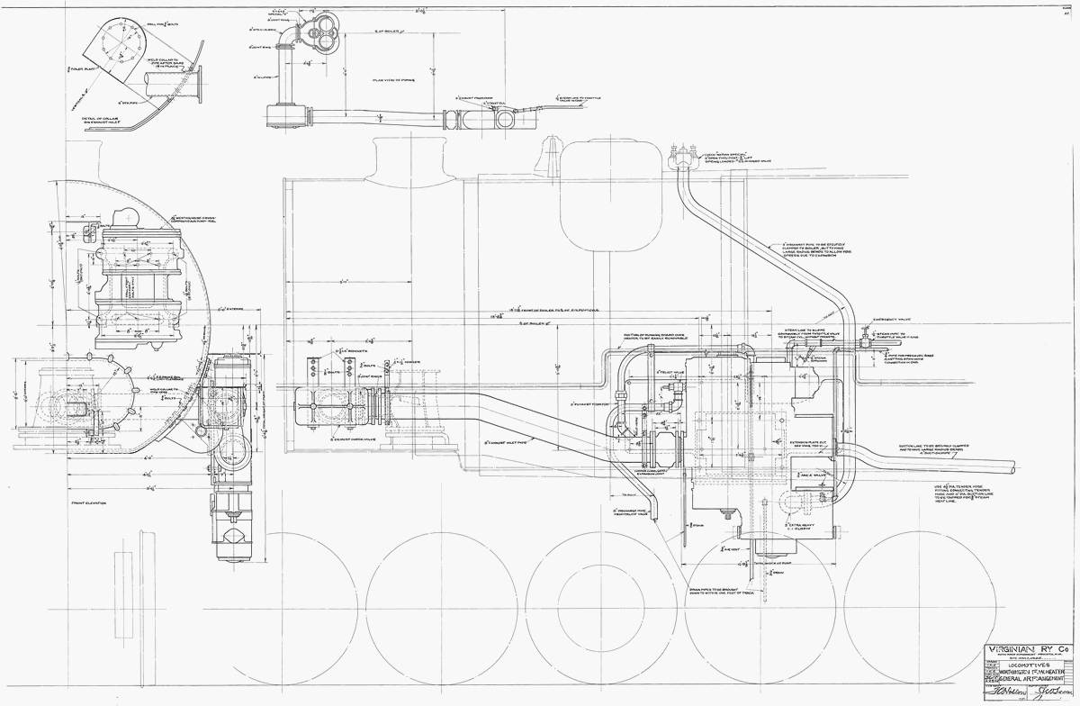 Locomotives, Worthington F.W. Heater, General Arrangement