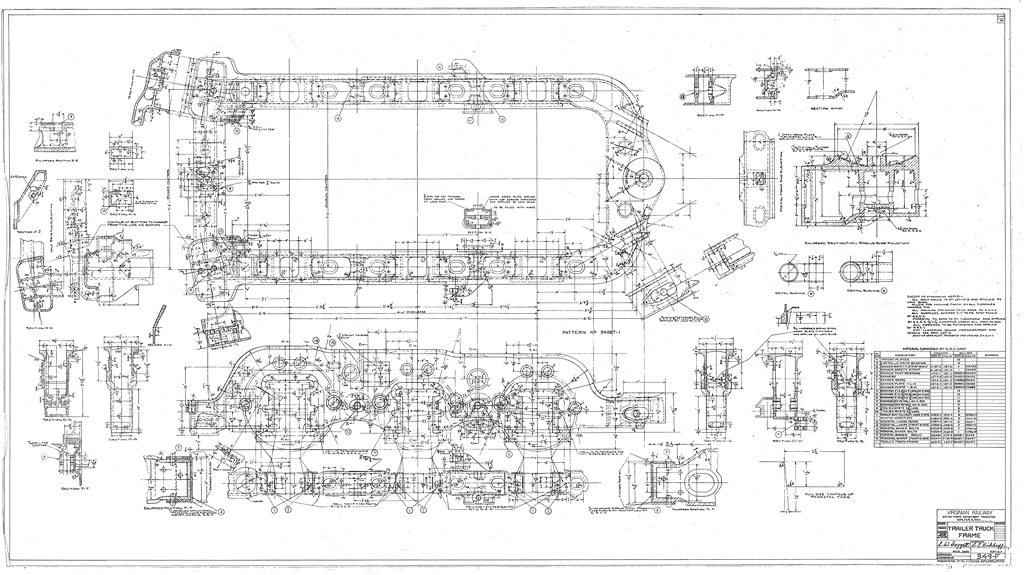 Trailer Truck Frame