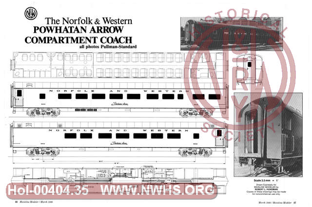 N&W - Class P-1 Compartment Coach -= Robert L. Hundman