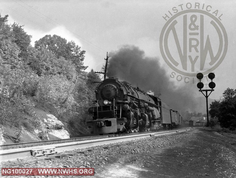 N&W Class A 1228 at MP 246.2, Blue Ridge, VA